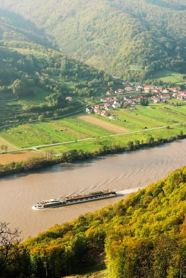 River Cruise ship on Rhine on Adventures By Disney sailing