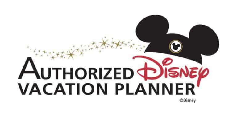 Authorized Disney vacation Planner logo signaling agency is an EarMarked Travel Agency with Disney destinations