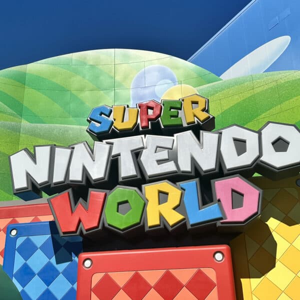 logo for Super Mario World in Universal Hollywood