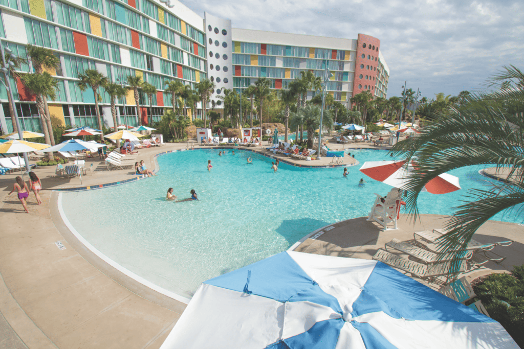 Cabana Bay Beach Resort pool with guests