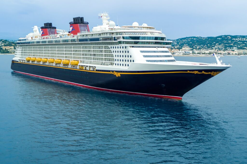 Disney Cruise Line Disney Dream sailing in Cannes France