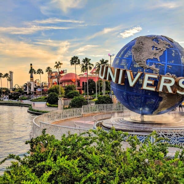 Universal Orlando Glove at Citywalk during sunet